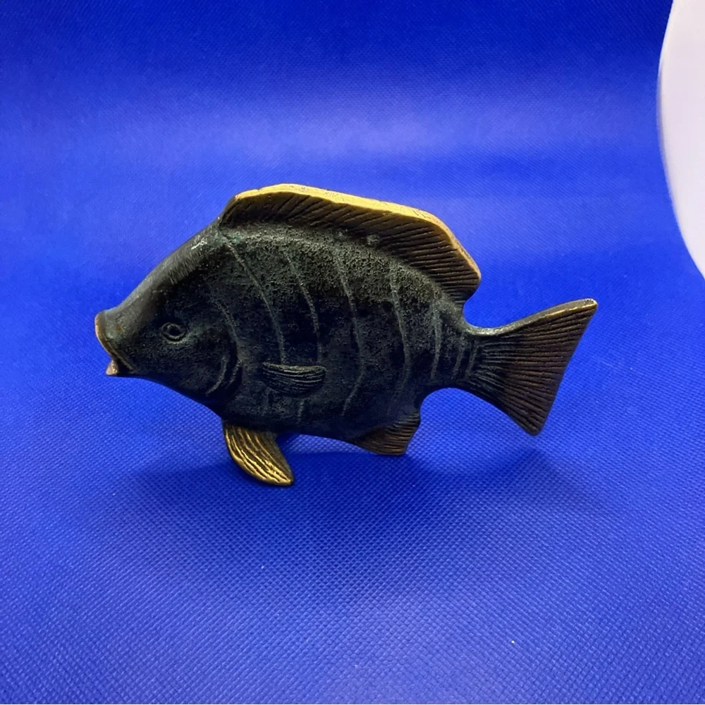 brass fish vintage 5 inches long
